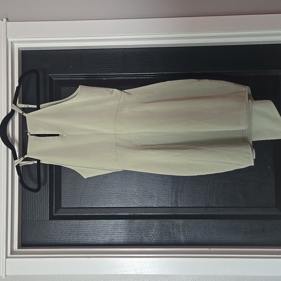 NWT Lulu's Asymmetrical Sage Green Satin Mini Dress Size Medium - Picture 5 of 13